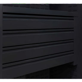 Global Industrial™ 36" 4-Drawer Kit w/ Top Shelf Black 