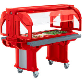 Cambro VBRLHD5158 - Versa Food Bars Serving Buffet Cold Food 60"" x 29"" Low Hot Red