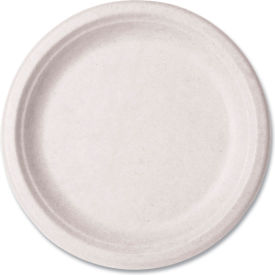 Vegware™ Nourish Molded Fiber Tableware Compostable Plates 9" Dia. White 500/Carton