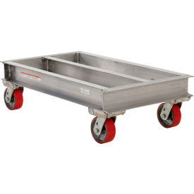 Aluminum Channel Dolly with Poly-On-Steel Casters, 2000 lb Capacity, 36" x 24" view 2