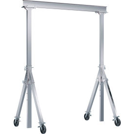 Vestil Adjustable Height Aluminum Gantry Crane with Total Locking 10W x 12H 2000 lb. Cap 