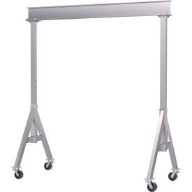 Adj. Height Aluminum Gantry Crane with Total Locking Casters, 10'W x 10-3/16'H, 6000 lb. Cap view 2