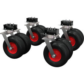 Dual Tire Kit For Aluminum Adj. Height Gantry Cranes, 15-1/2" Dia., 4000 lb. Cap. view 2