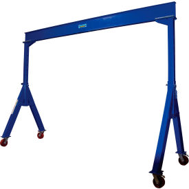 Vestil Steel Adjustable Height Gantry Crane 15W x 10H Ductile Steel Casters 10000 lb. Capacity 