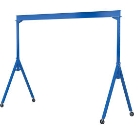 Vestil Adjustable Height Steel Gantry Crane w/V-Groove Ductile Steel Casters 15Wx12H4000 lb. Cap 