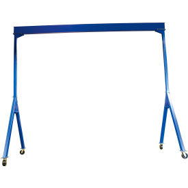 Steel Adjustable Height Gantry Crane, 20'W x 16-1/16'H, Phenolic Casters, 8000 lb. Capacity view 2