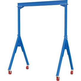 Vestil Adjustable Height Steel Gantry Crane w/ V-Groove Casters 20W x 16-1/16H 8000 lb. Capacity 