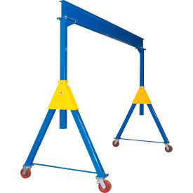 Vestil Steel Adjustable Height Gantry Crane 15W x 10-1/16H Ductile Steel Casters 10000 lb. Cap 