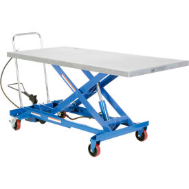 Vestil Manufacturing AIR-1000-LD Pneumatic-Hydraulic Mobile Scissor Lift Table AIR-1000-LD 1000 Lb. Cap. image.