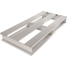Heavy Duty Open Deck Half Pallet, Aluminum, 2-Way Entry, 40" x 24", 4000 Lb Static Capacity view 2