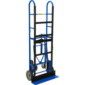 Ratchet Appliance Cart with Thermo Plastic Rubber Wheels, 1200 lb Capacity, 60"H, Blue view 2