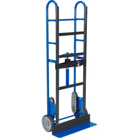Ratchet Appliance Cart with Thermo Plastic Rubber Wheels, 750 lb Capacity, 59"H, Blue view 2