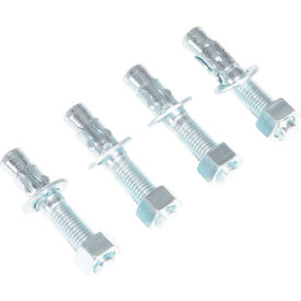AS Steel Concrete Sleeve Anchor Bolt, Zinc Plated, 3/4" x 4", 4/Pack view 2