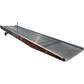 Aluminum Yard Ramp, 360''L x 86''W, 20000 Lb. Capacity, Silver view 2