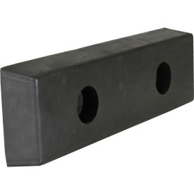 Molded Dock Bumper Rectangular 16-1/8Wx4-29/32H Black