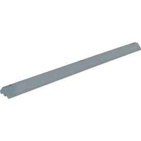 Vestil Manufacturing CS-33-G Lightweight Recycled Plastic Car Stop, 72"L x 6"W x 3-1/4"H, Gray image.
