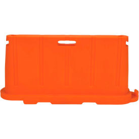 Vestil Manufacturing BCD-7636-OR Stackable Safety Poly Barricade, 76-1/2"L, Orange image.