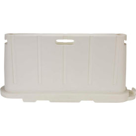 Vestil Manufacturing BCD-7636-WH Stackable Safety Poly Barricade, 76-1/2"L, White image.