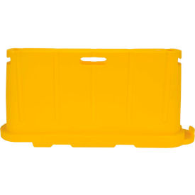 Vestil Manufacturing BCD-7636-YL Stackable Safety Poly Barricade, 76-1/2"L, Yellow image.
