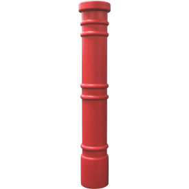 Metro Decorative Bollard Cover Fit Pipe 6"" -6-5/8"" Red