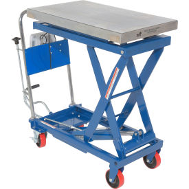 Vestil Steel Scissor Cart with Scale 32" x 19-1/2" Platform 1000 lb. Cap. 