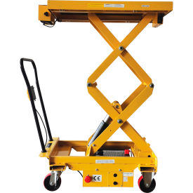 Partially SS Hydraulic Elevating Cart, 39-3/4" x 20-1/2" Platform, 1000 lb. Capacity view 2