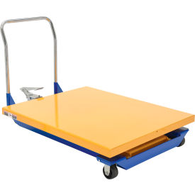 Steel Foot Pump Powered Scissor Cart, 48" x 40" Platform, 1000 lb. Capacity view 2