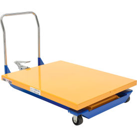 Steel Foot Pump Powered Scissor Cart, 48" x 40" Platform, 1500 lb. Capacity view 2