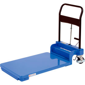 Steel Heavy Duty Scissor Lift Carts w/Foot Pump, 31-1/2" x 19-3/8" Platform, 400 lb. Cap view 2