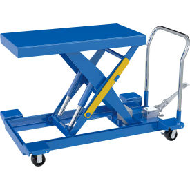 Steel Heavy Duty Low Profile Scissor Lift Cart, 40-3/8" x 20-3/8" Platform, 2000 lb. Cap view 2