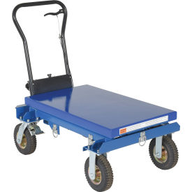 Pneumatic Tire Hydraulic Elevating Cart 600 Lb. Capacity view 2