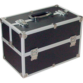 Vestil Manufacturing CASE-F CASE-F Aluminum Storage Case, 16"L x 10"W x 11"H, Black/Silver image.