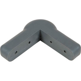 Vestil Manufacturing CB-3 Thermoplastic Rubber Corner Guard CB-3 4-5/16" x 4-5/16" (Case of 12) image.