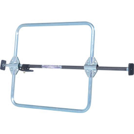 One Piece Galvanized Steel Cargo Bar, Adjusts 89" to 104" With Hoops view 2