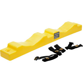 Plastic Wall-Mounted 2 Cylinder Bracket, 3"- 12" Diameter, Yellow view 2