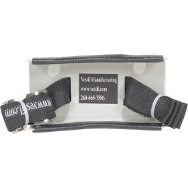 Steel Wall-Mounted 1 Cylinder Bracket, 3"-12" Diameter, Gray view 2