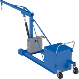 Steel DC Counter Balance Floor Crane, 2000 Lb. Capacity, Blue view 2