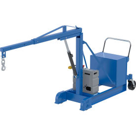 Steel DC Counter Balance Floor Crane, 500 Lb. Capacity, Blue view 2