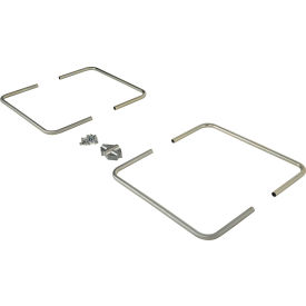 Galvanized Steel Cargo Bar Hoops for CB Series 1" Projection view 2