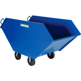 Vestil Steel Chip & Waste Truck 1-3/4 Cu. Yd. 2000 lb. Capacity Blue 