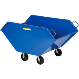 Vestil Steel Chip & Waste Truck 2-1/16 Cu. Yd. 2000 lb. Capacity Blue 