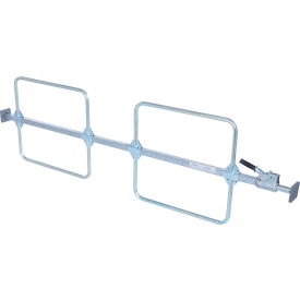 One Piece Galvanized Steel Cargo Bar, Adjusts 27" to 119" With Hoops view 2