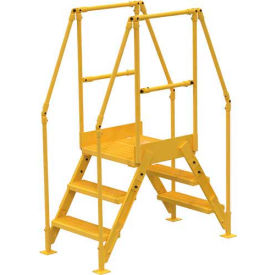 Vestil Manufacturing COL-3-26-14 3 Step Cross-Over Ladder - 54-1/2"L image.