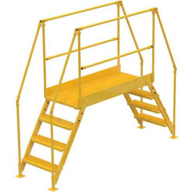 Vestil Manufacturing COL-4-36-33 4 Step Cross-Over Ladder - 91"L image.