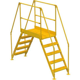 Vestil Manufacturing COL-5-46-14 5 Step Cross-Over Ladder - 79-1/2"L image.