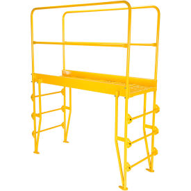 Vestil 4 Step Vertical Crossover Ladder 77-1/6" L x 28-11/16"W x 90-5/8"H 