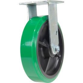 Vestil CST-F34 Rigid Caster 8" Dia. x 2"W 1000 lb. Capacity Polyurethane Green 