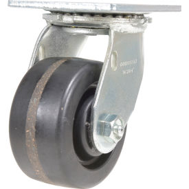 Vestil CST-VE Swivel Caster 4" Dia. x 2"W Phenolic 800 lb. Capacity Black 