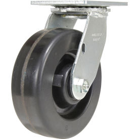 Swivel Caster 6" Dia. x 2"W, Phenolic, 1200 lb. Capacity, Black view 2