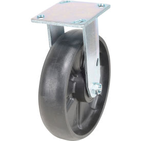 Vestil CST-VE Rigid Caster 8" Dia. x 2"W Glass Filled Nylon 1250 lb. Capacity Black 